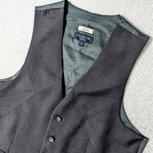 NEW! Jos. A. Bank Suit Vest Mens Sm Gray Traveler Slim Fit Separates Stretch
